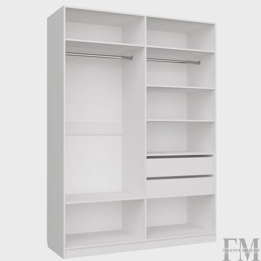 Четырехстворчатый шкаф «Чарли 24», белый